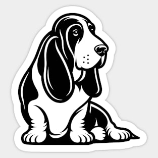 Basset Hound Sticker